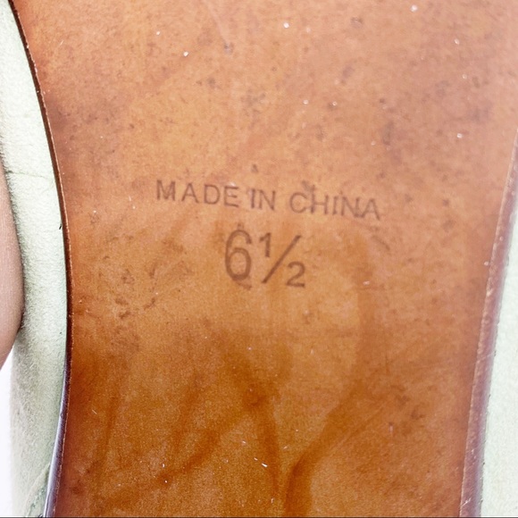 Madewell Mint Green City Skimmer Ankle Strap Flat - Picture 8 of 9